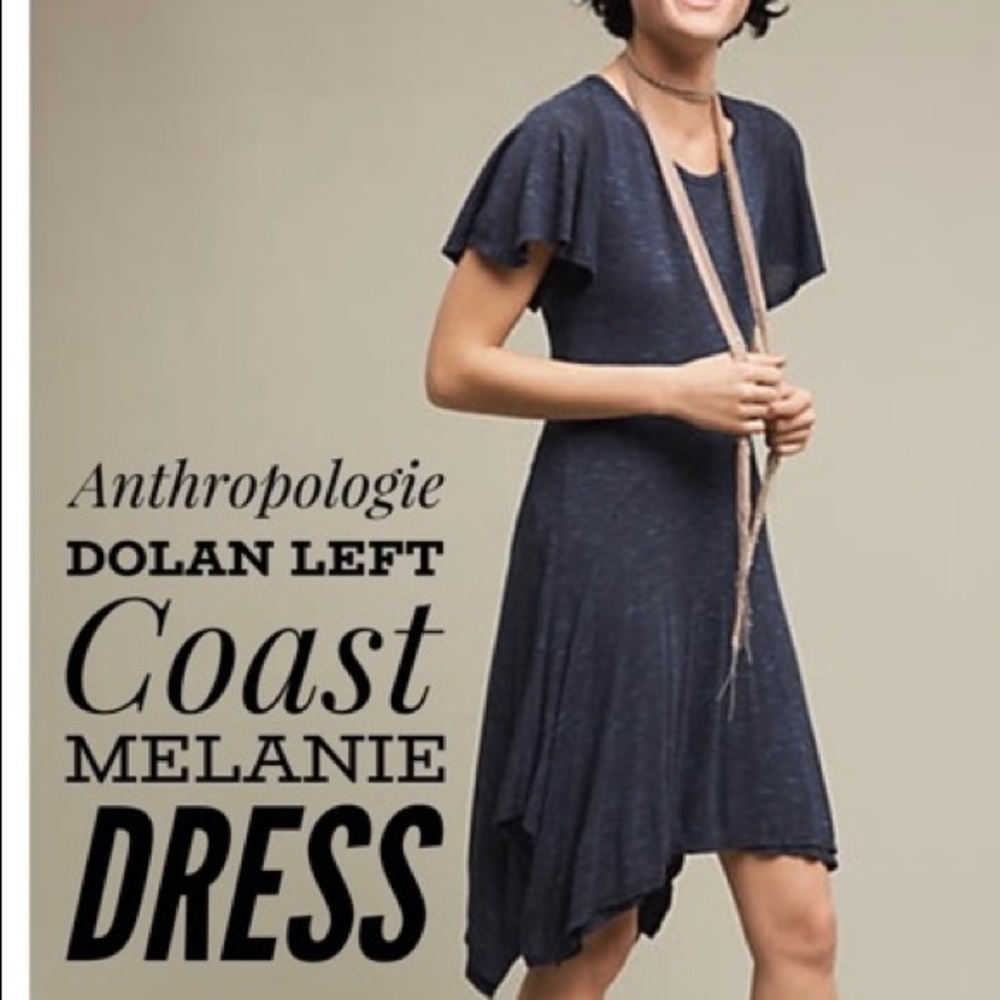 Anthropologie Flutter sleeve dress